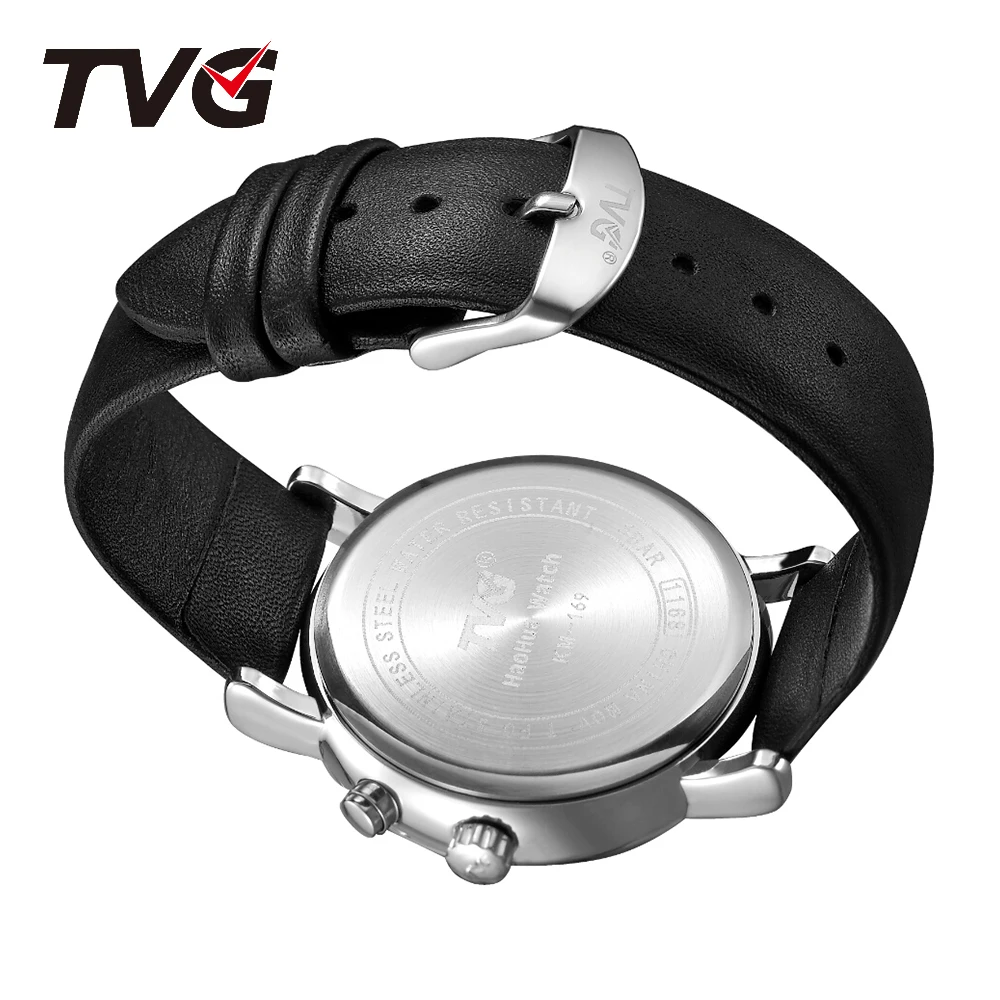 TVG brand watch Lovers Valentine\'s Day Gift Mesh belt Business Man Miss Genuine Leather Luminous Water proof Multifunction