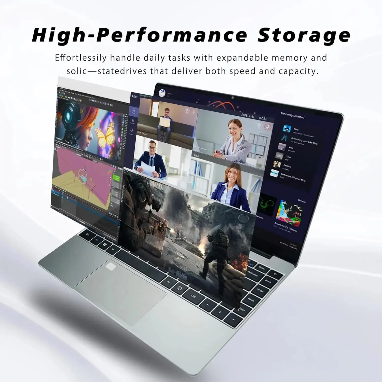 Xiaman 2026 NEW Intel 17.3" Laptop Computer intel Pentium 6500Y Notebook Computer 16GB RAM 1TB 2TB SSD 1920*1080P Windows 11 Fingerprint Office Laptops Notebook Computer PC