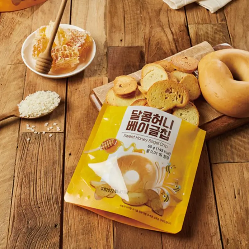 ★ Double Baked Crispy in Oven Sweetheart Monochrick Bagelchip Honey Rice Flour Sweets Crisp