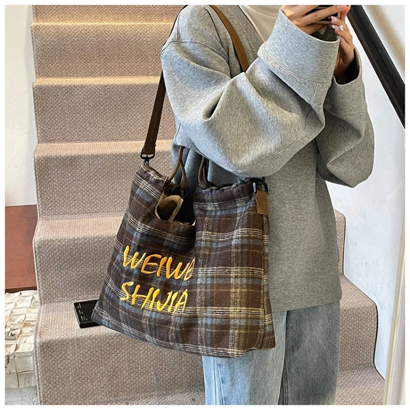 

Crossbody Shoulder Bags Women'S College Underarm Sac Ladies Shipping Free Tote New City Square Bag Plaid Handbag Sling Bag Women