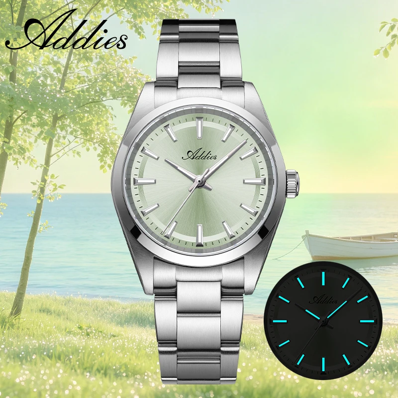 ADDIES Top Brand Watch for Women Sapphire Glass 316L Stainless Steel Super Luminous 5Bar Waterproof Luxury Woman Steel Watches