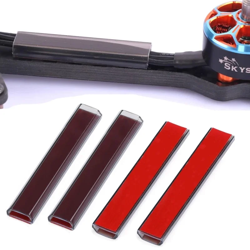 Couvercle de fil de moteur sans balais RC, Tube de Protection, bouclier de fil Long 45mm 55mm 65mm 110mm pour pièce de modèle de Drone FPV 4 pièces