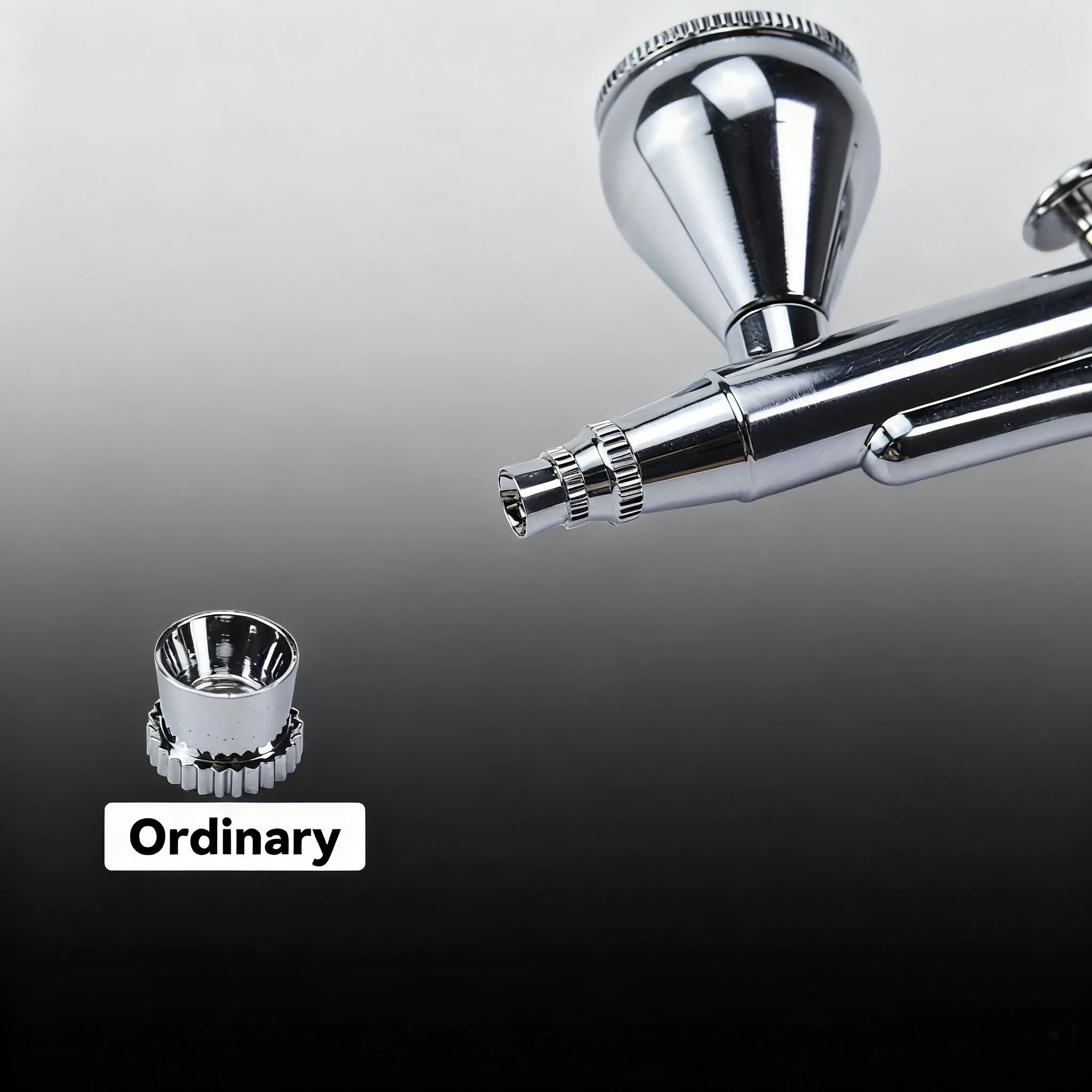 Airbrush Cover Cap Accessory Crown/ Tomahawk/ hollow condensing/distance Shape Air Brush Fan Caps Closed/ Spatter Cap