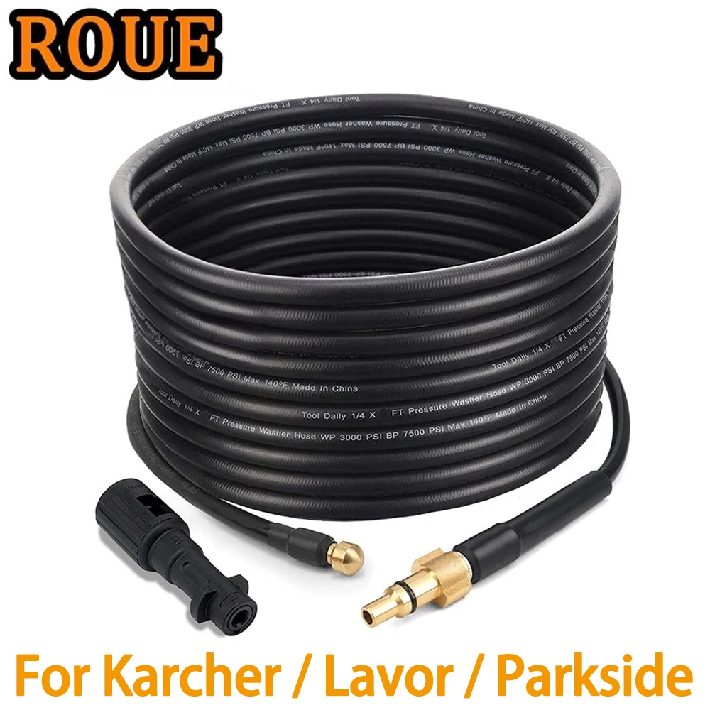 

High Pressure Washer Sewer Pipe Cleaning Hose Kit Adapter for Karcher K-Series Lavor/Parkside Drain Water Pipe Cleaner Nozzle