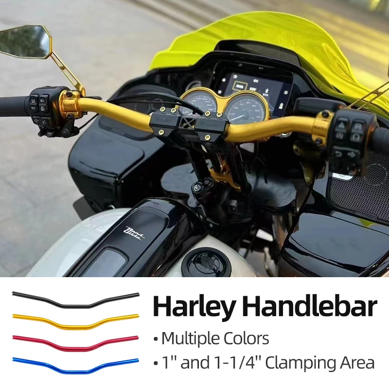 Per Harley Universal Touring Street Glide Road Glide Softail Street Bob Low Rider S/ST Manubrio Moto 2.5 ''4'' End Rise