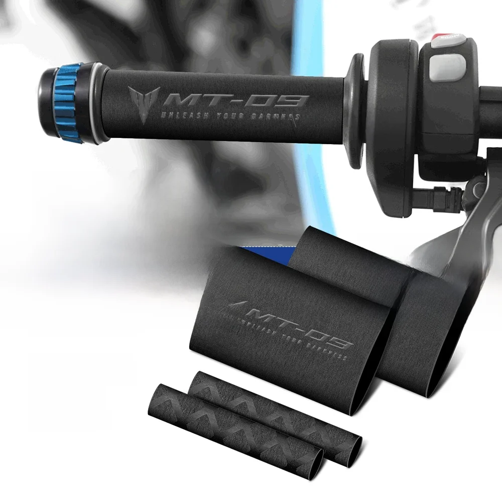 Poignées de guidon thermorétractables pour moto Yamaha MT10 MT09 MT07 MT03 MT125 MT 10 09 07, couvercle de levier de frein d'embrayage, gant de poignée