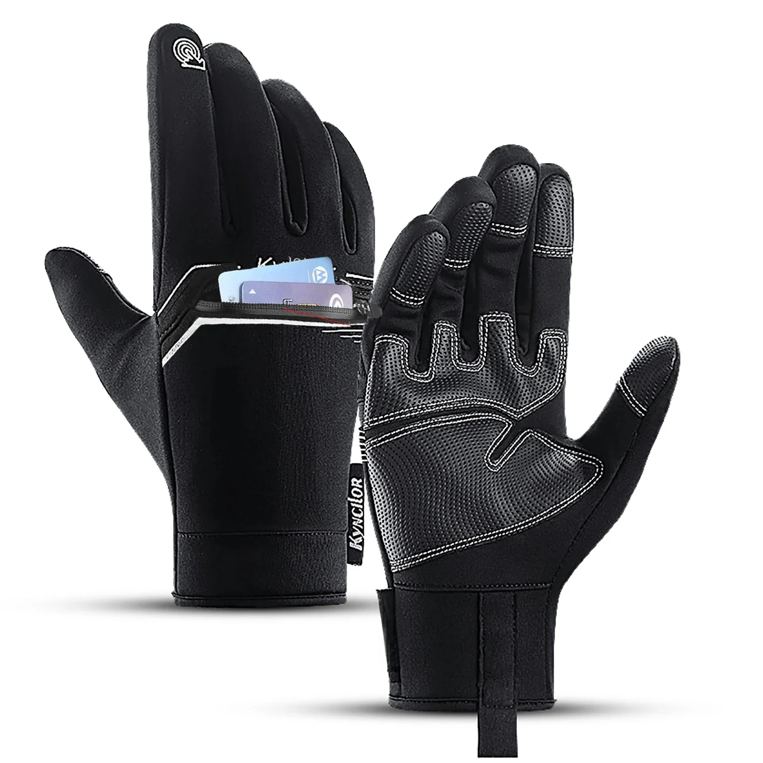 AliExpress Fezrgea Motorcyclist Gloves Winter Windproof PU Touch Screen Bike Gloves Mtb Breathable Shockproof Cycling Gloves Sport Hiking Gloves