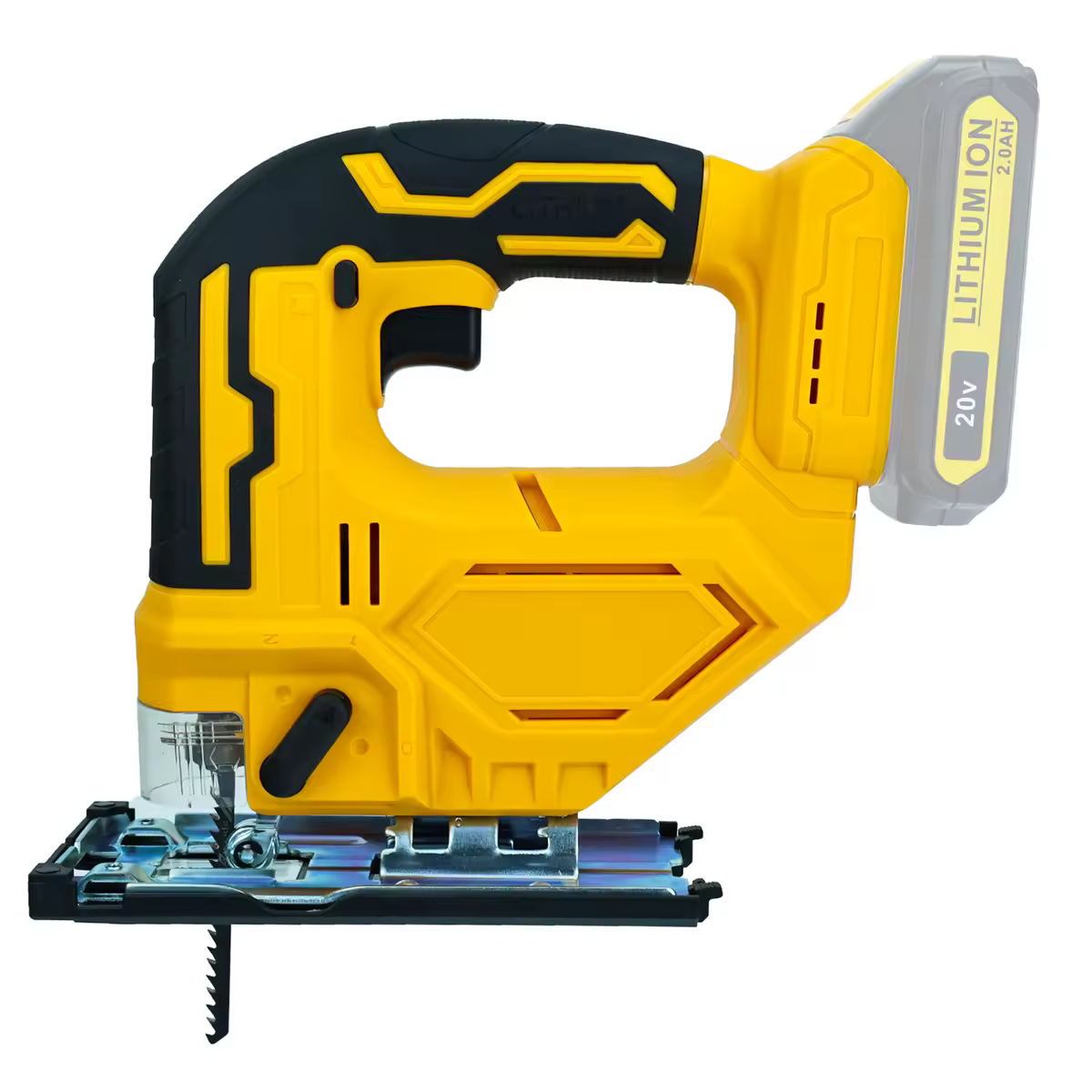 Electric Jig Saw 2700RPM Cordless Jigsaw Handheld Saw 3 Orbital Action Woodworking Cut Tool for Dewalt 20V Battery Pin