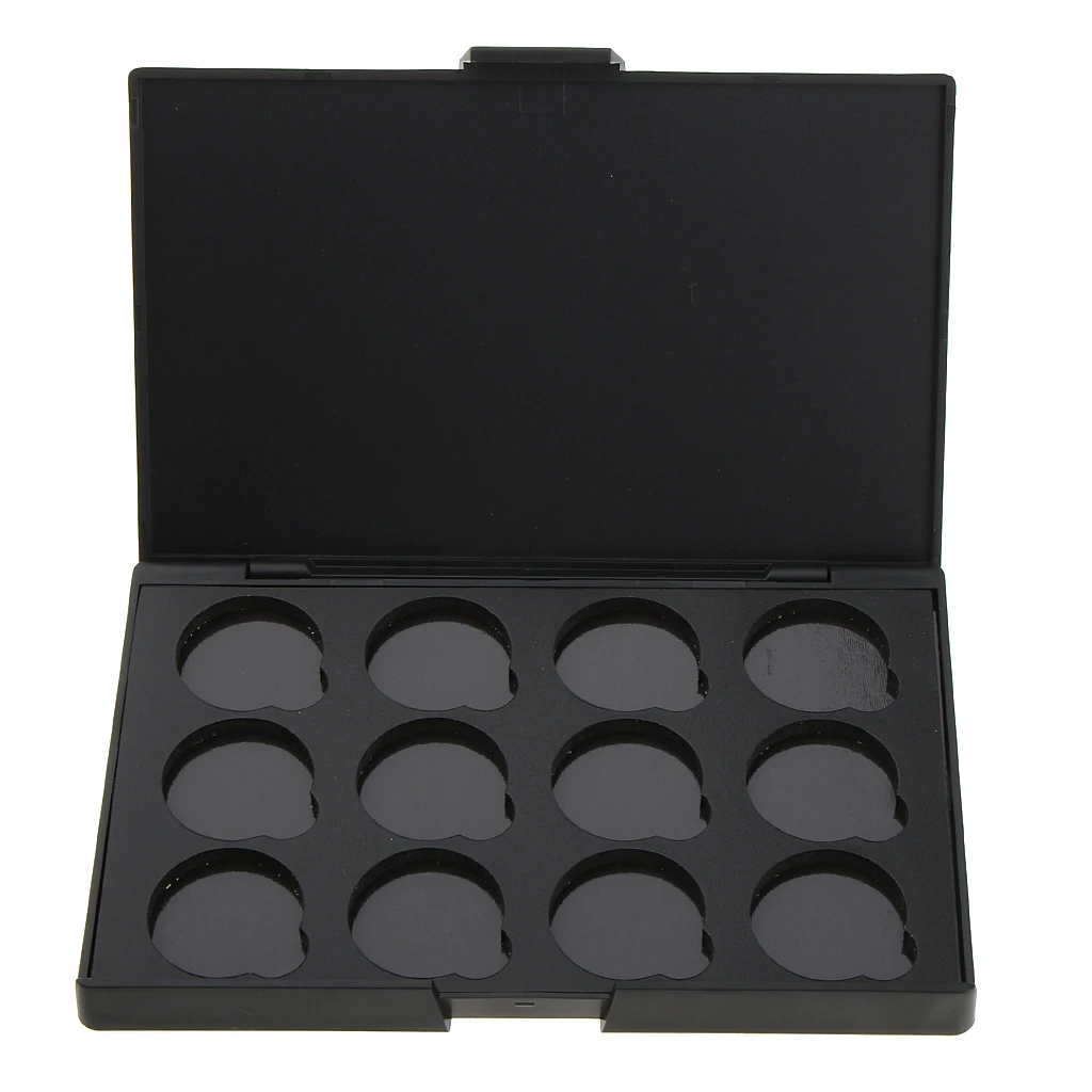 Empty Magnetic Palette Holder Box Professional Lip Gloss Case with Mirror Powder Blusher Box for Eyeshadow Powder Makeup DIY Box