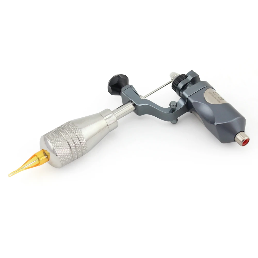 

Черная/серая роторная тату-машинка S6, новые регулируемые штрихи