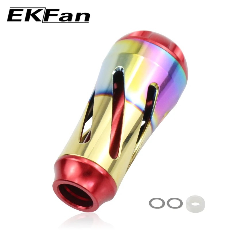 Ekfan CNC Process New Colorful  Aluminum Alloy Fishing Reel Knob Suitable For DAI & SHI Spinning / Baitcasting Tackle Accessory