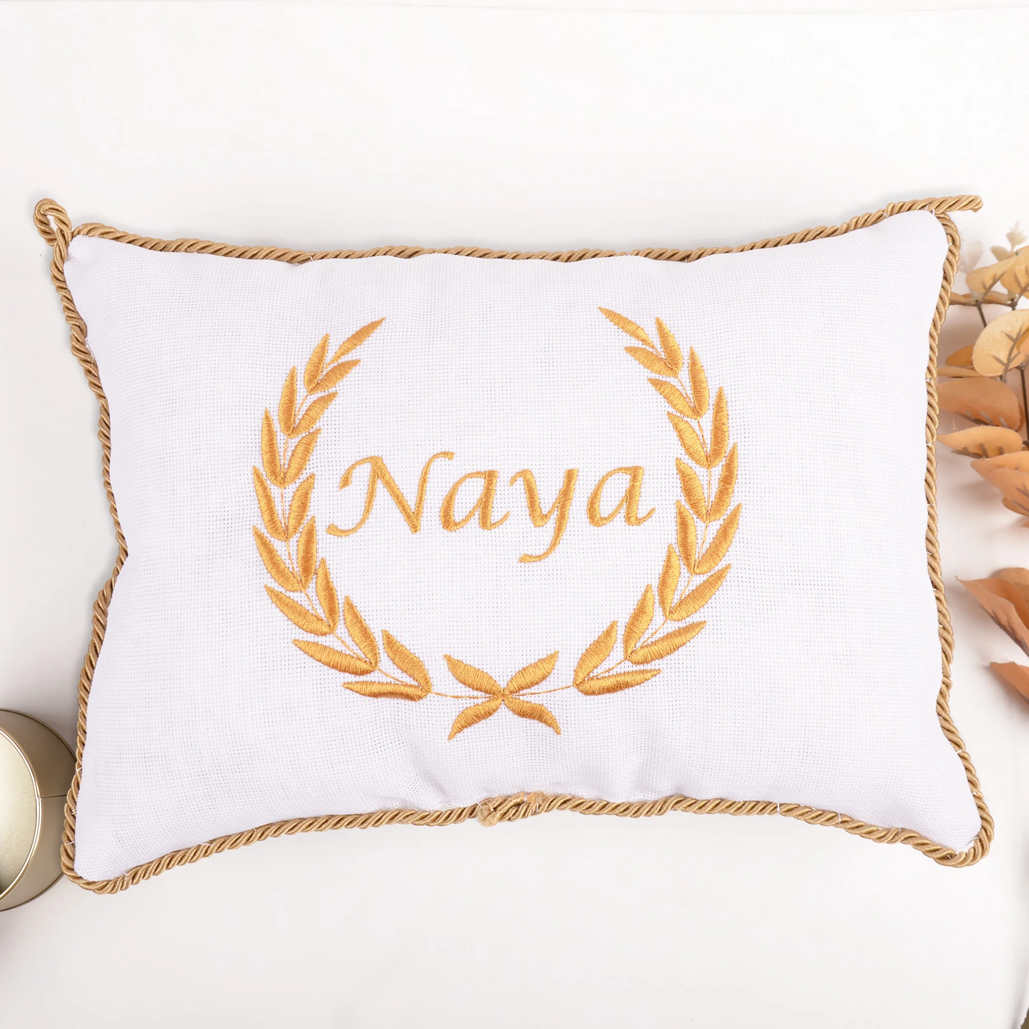 Custom Name Cushion Personalized New Baby Family Best Friend Mother's Day Gift Embroidered Pillow Home Decor Special Date