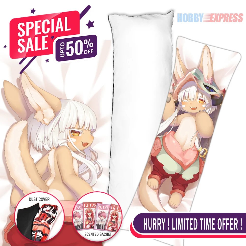 Hobby Express Anime Dakimakura Japanese Otaku Waifu Life Size Hugging Body Pillow Cover Made in Abyss Nanachi ADP20060