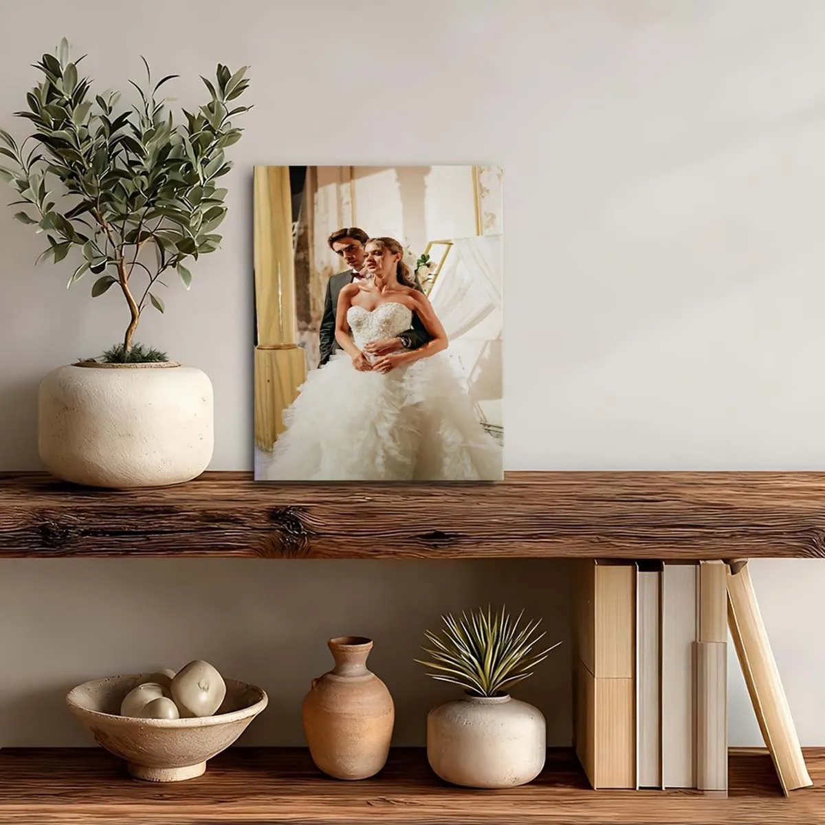 Custom Print Canvas Painting From Your Photos Wedding Birthday Poster Wall Art Decoration Pets Family Landscape Picture Decor