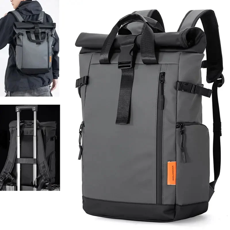 Reistas voor heren 15,6 inch laptopcomputerrugzak Outdoor waterdicht kamperen wandelen schooltas College zakelijke rugzak - afbeelding 2
