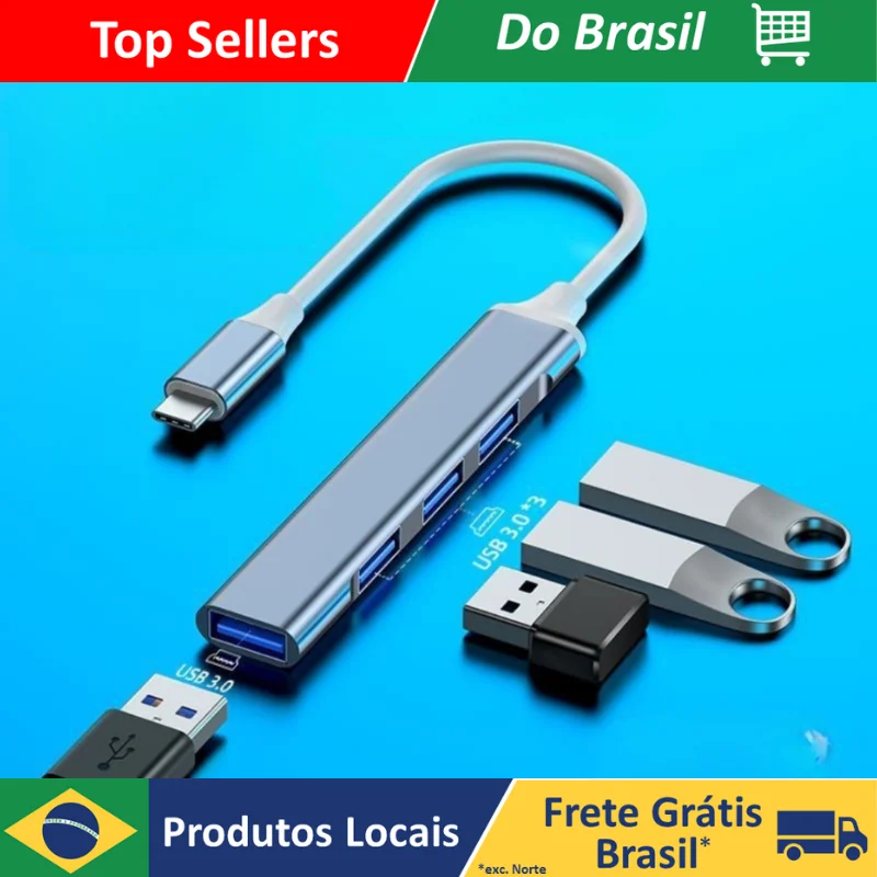 موزع متعدد السرعة من النوع C ، محور من النوع C ، محور USB Orico ، 5 جيجابايت في الثانية ، 4 منافذ