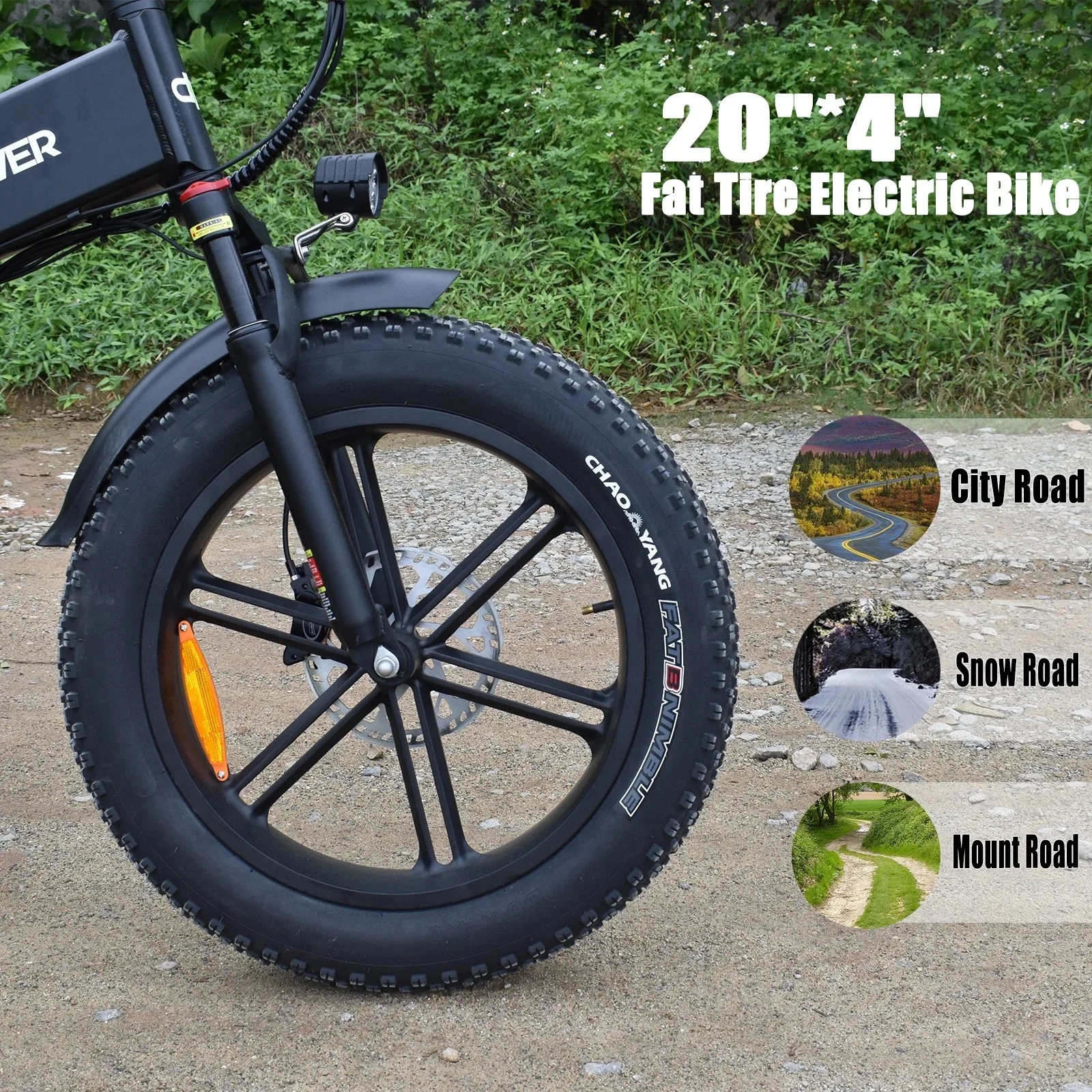 DEEPOWER A1 Folding Electric Bicycle 1000W 48V 20AH Fat Tire Ebike Mountain 20 Inch Commuting Electric Bikes For Adults E Bikes