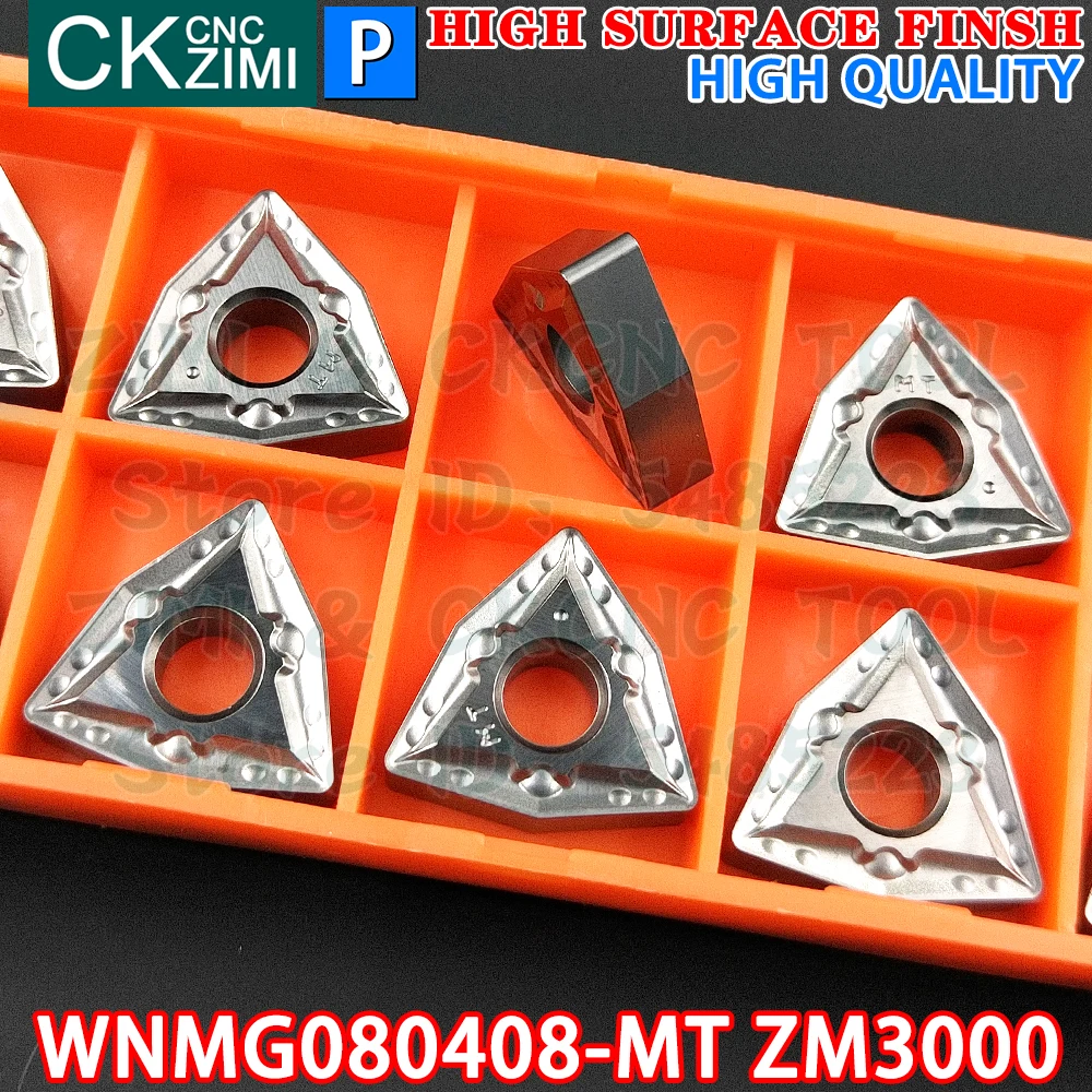 WNMG080408-MT ZM3000 WNMG 080408 MT wkładki z węglika Cermet toczenie wkładki narzędzia CNC wykończenie tokarka metalowa narzędzia WNMG 0804 do stali