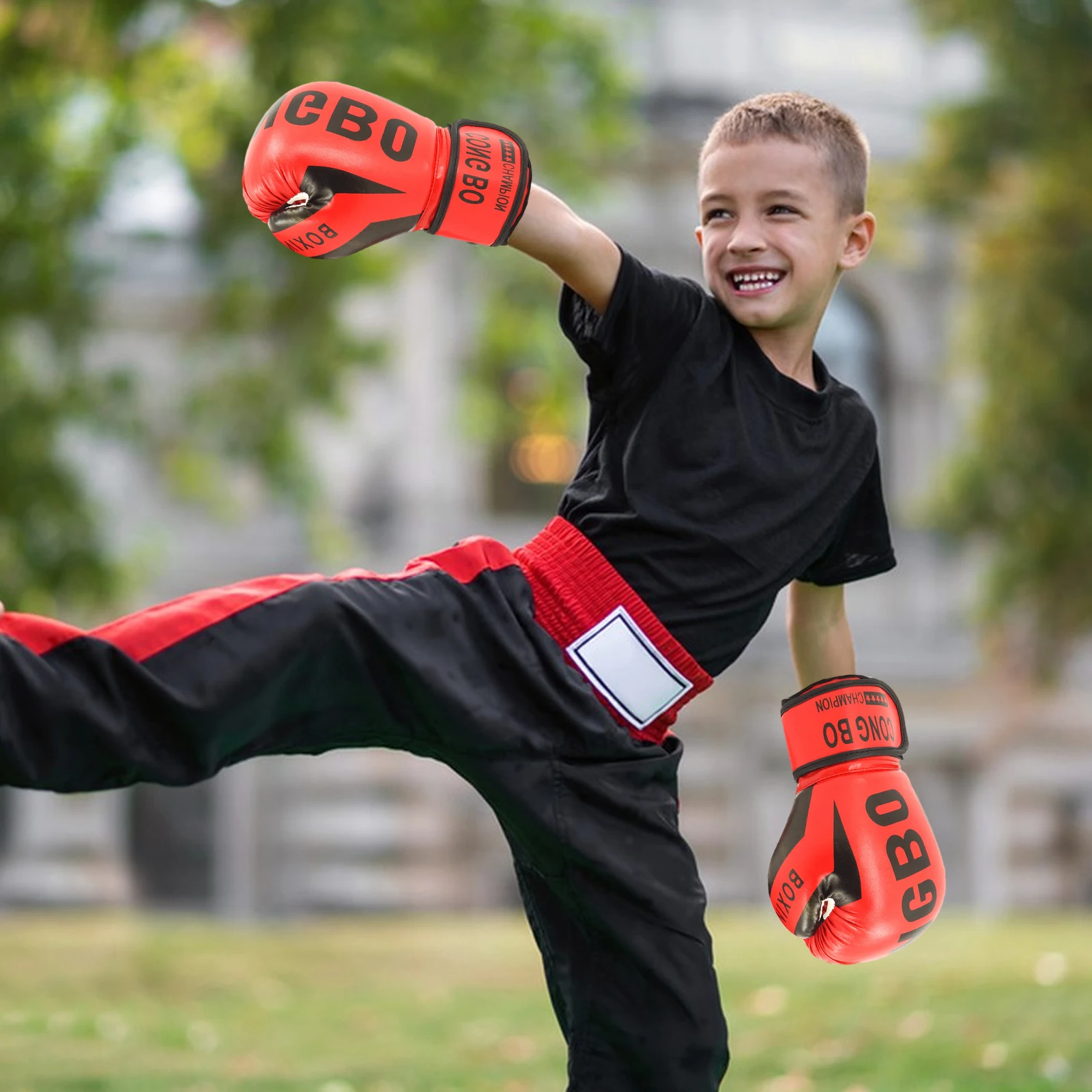 Kids Boxing Gloves MMA Kickboxing Men Women Junior Heavy Punching Boxing Bag Workout Ventilated Palm Multi Layered