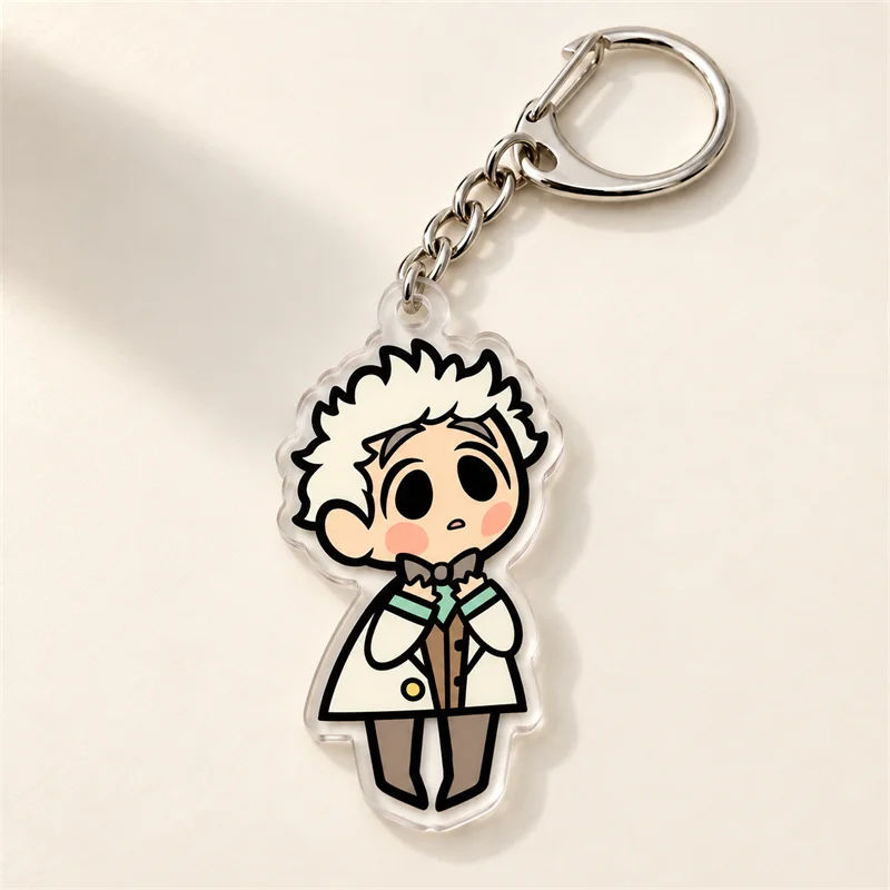 Good Omens CHIBI Keychains, Aziraphale & Crowley