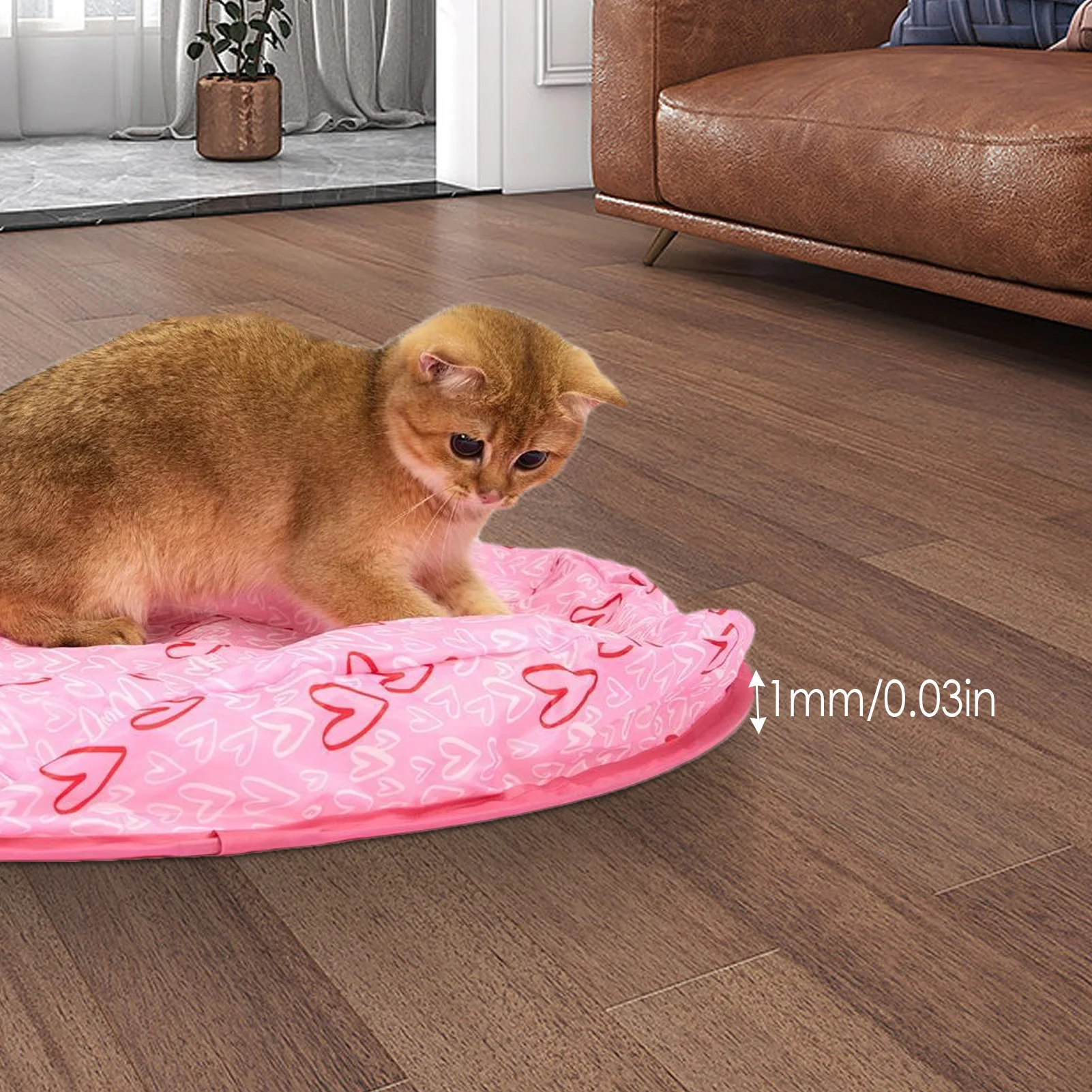 Cat Ball Hunting Exercise Mat Simulate Cat Interactive Hunting Toy Indoor Cat Exercise Mat Boredom Relief Cat Toy For Kittens