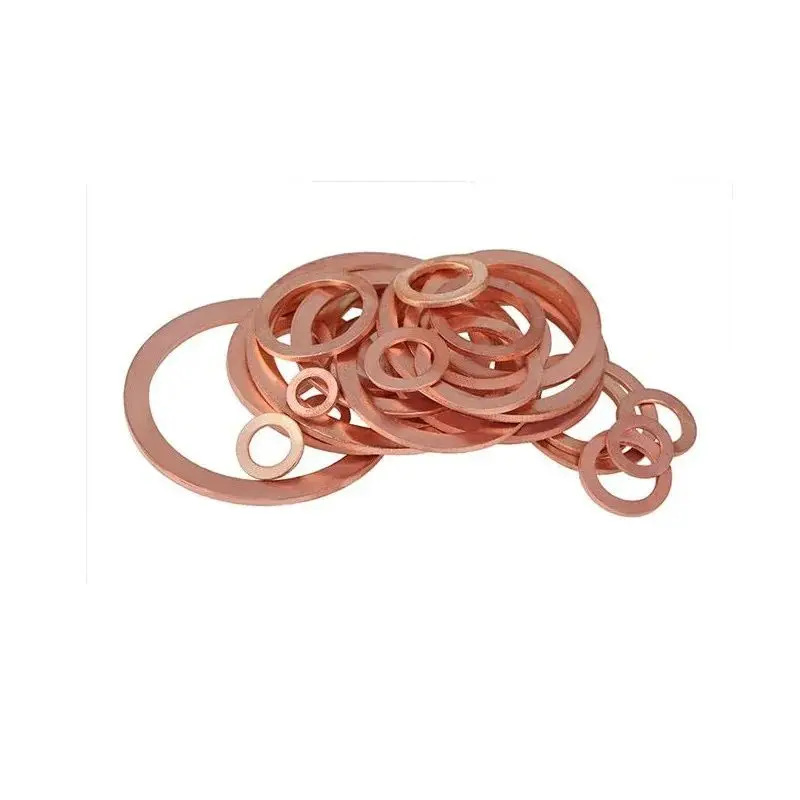 

100PCS M14x18mmx 1.5mm Red Copper Sealing Gasket Washer For Watch Marine