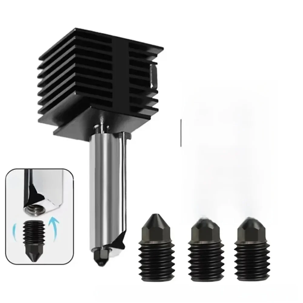 Kit Hotend pour laboratoire Bambu A1/A1, Mini assemblage d'extrémité chaude à vitesse rapide, buse en acier trempé de 0.2/0.4/0.6/0.8mm, pièce d'imprimante 3D