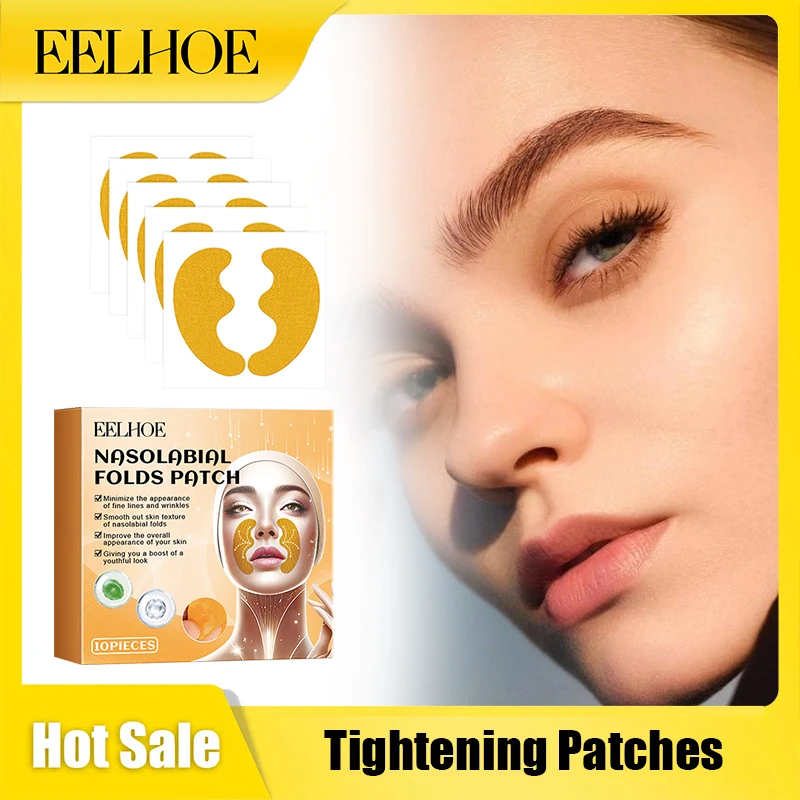 

Пластырь для удаления носогубных склад, гладкие тонкие линии, подтяжка морщин, восстановление поврежденной кожи, увлажнение лица, коллагеновые пластыри с койевой кислотой