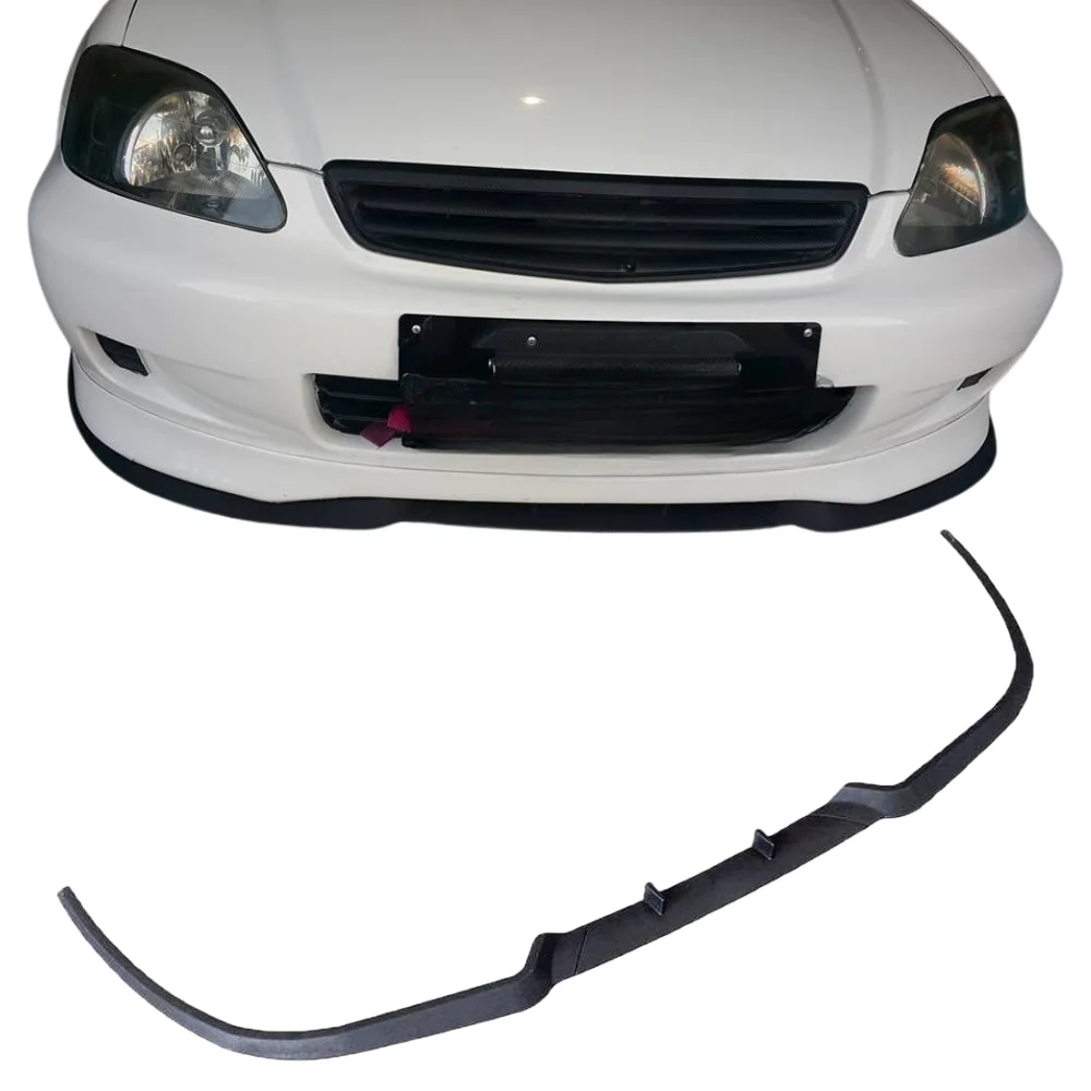 Front Bumper Lip For Honda Civic IES ES CUPRA R Car Accessories Spoiler Flap Universal 3 Pcs Body Kit Exterior Parts Tuning