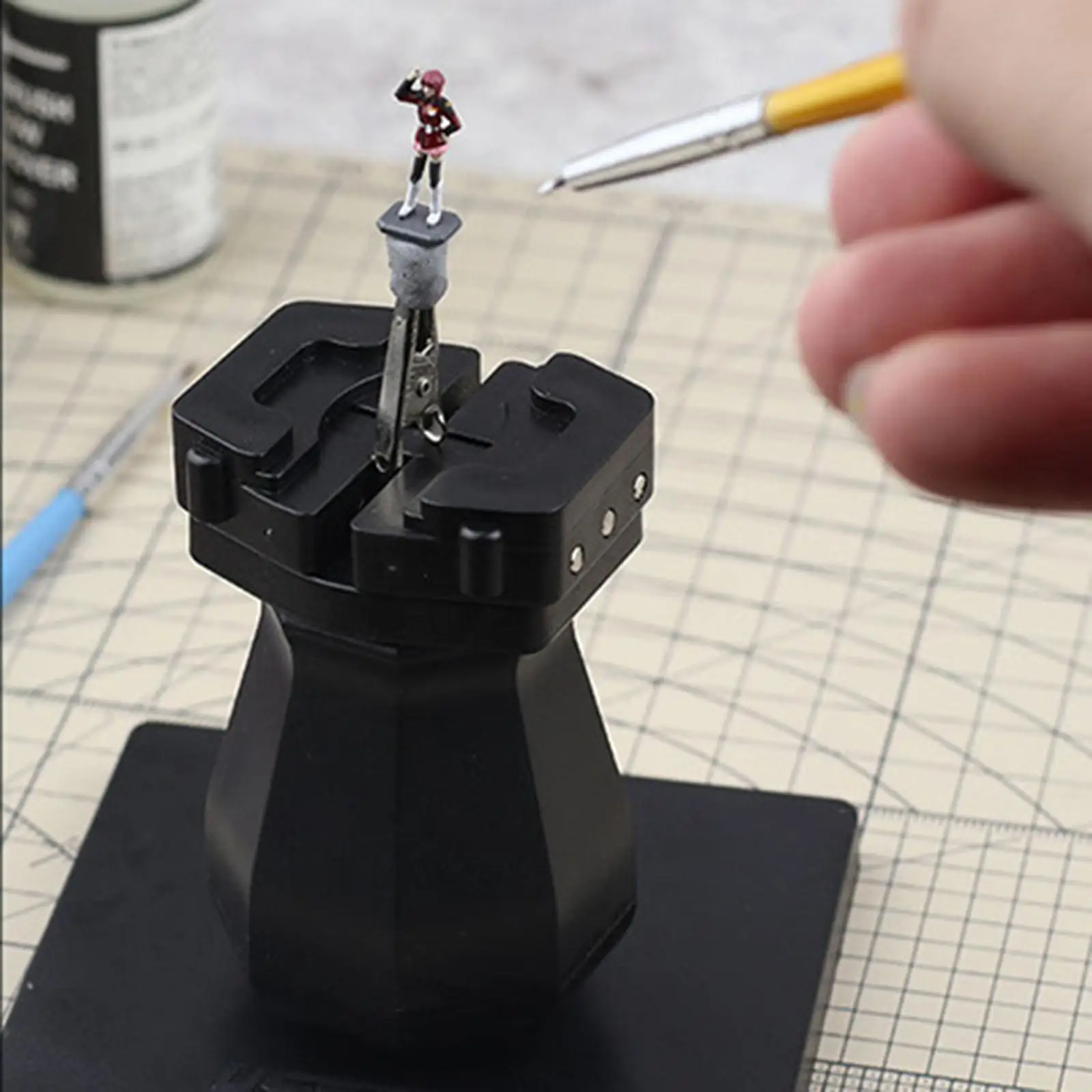 판타지 인형 액세서리용 페인팅 핸들 모델 페인팅 스탠드 베이스