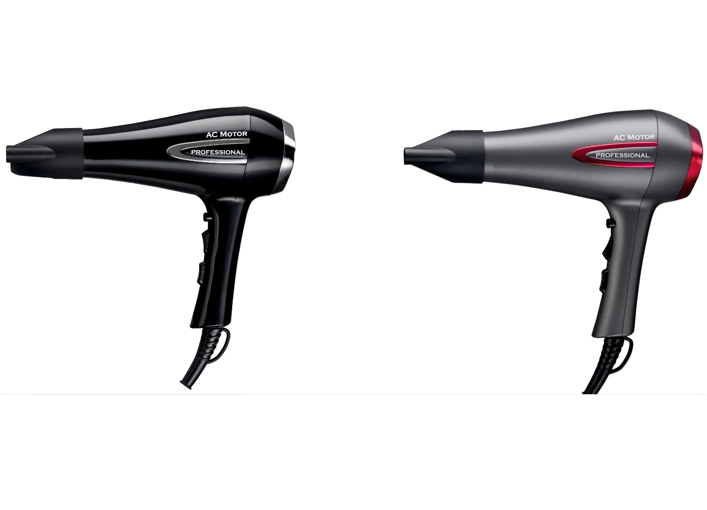 SPARK-2200W professional hair dryer-cold air shot-2 Heat settings-powerful and long-lasting AC MOTOR-includes diffuser and injector-self-protective overheating safety.