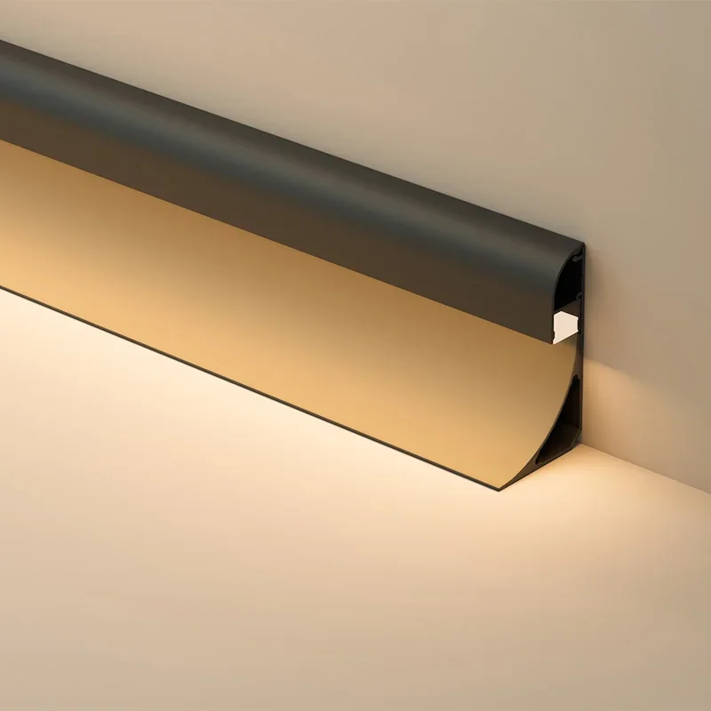 Led Plafondlijst Voor Led Aluminium Profiel Bovenhoek Lineaire Lamp Keuken Plinten Plafond Indirect Reflector Strip Licht - afbeelding 2