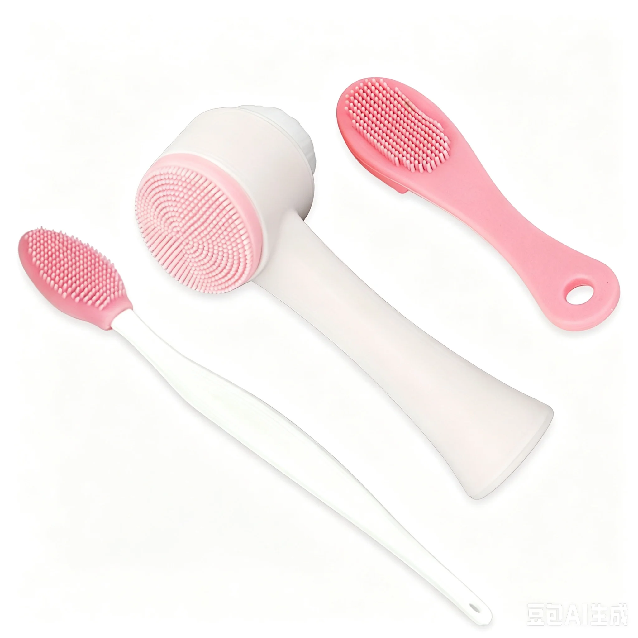 3pcs Multifunctional Silicone Facial Cleansing Brush Set Soft Silicone Face Washing Tool Gentle Exfoliating Manual Cleaning Brus