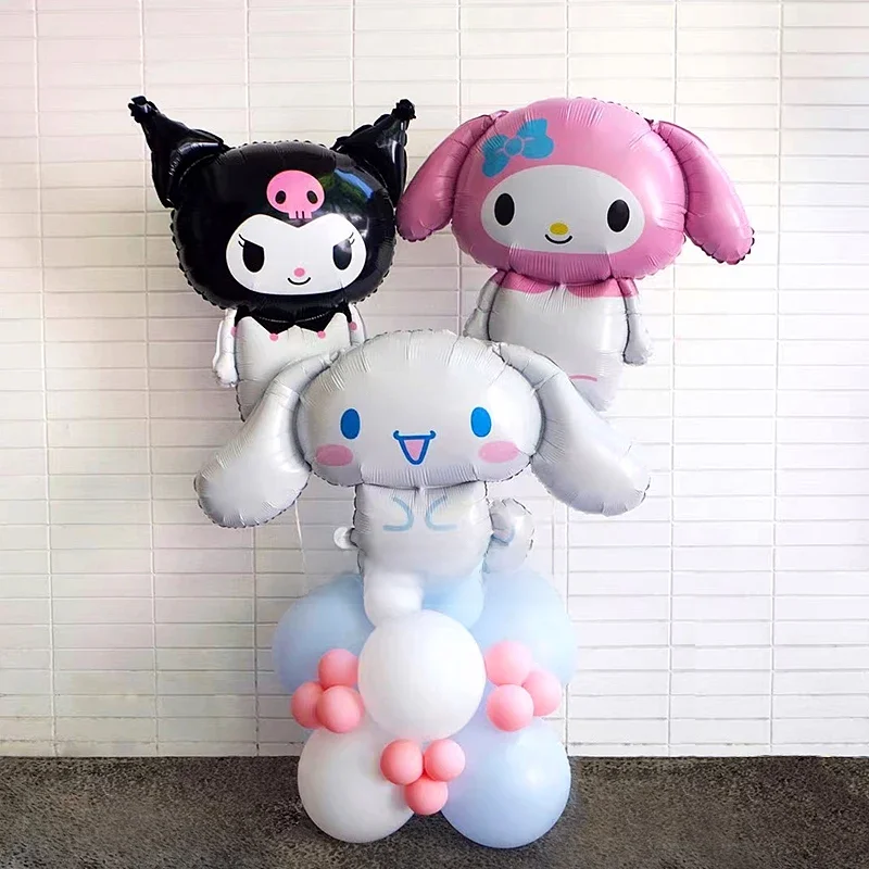 Sanrio ballon Kawaii Anime Kuromis mes mélodys cannelles décoration de fête d'anniversaire ballons Jumbo fille coeur mignon accessoire Photo