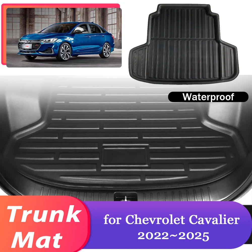 

Коврик в багажник автомобиля для Chevrolet Cavalier RS 2022 ~ 2025 2023 2024, водонепроницаемый коврик для багажника, коврик для багажника, аксессуары для ковров