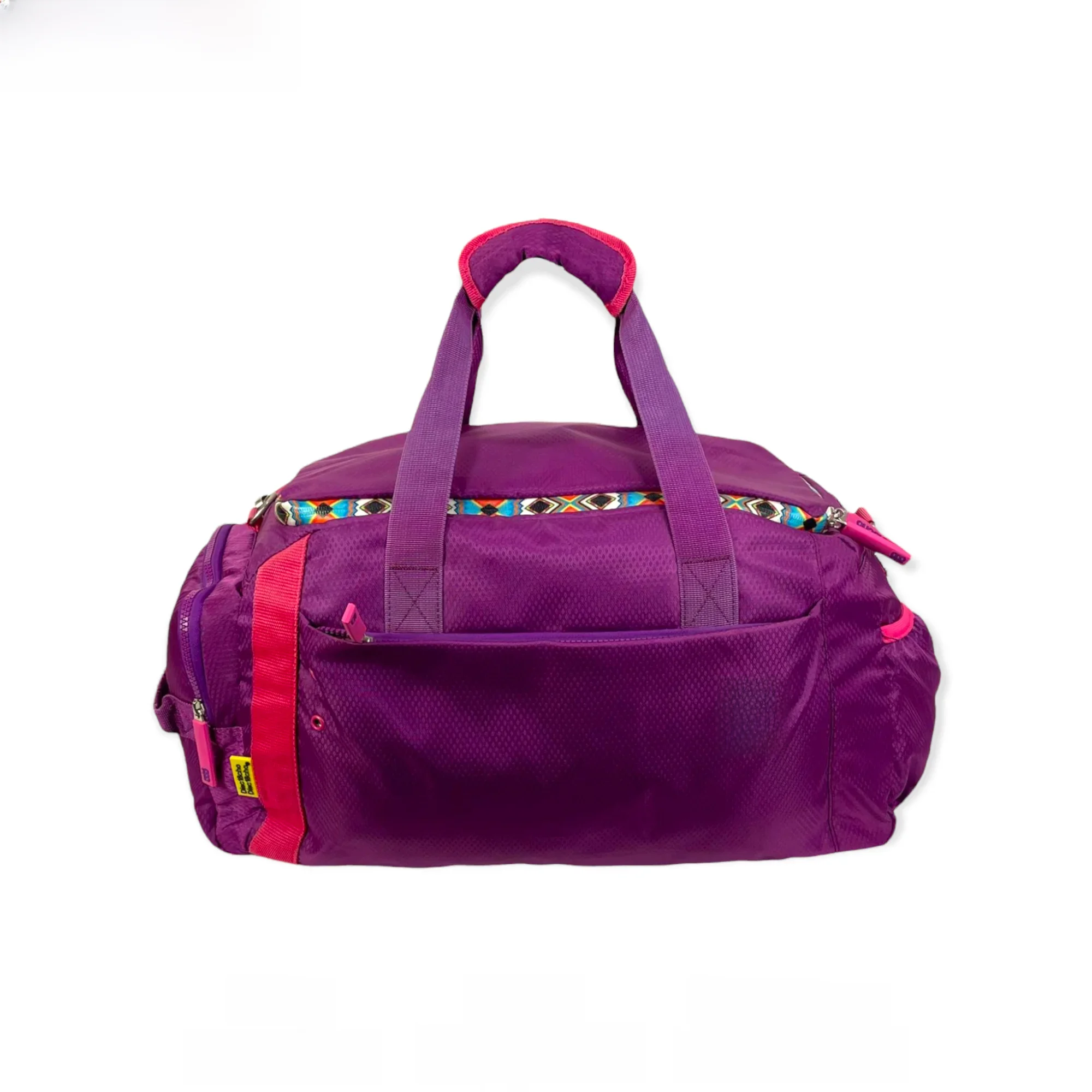 OFIDESK-Grande bolsa esportiva, feita de nylon forte, com estampas étnicas e alças ajustáveis Bolsa