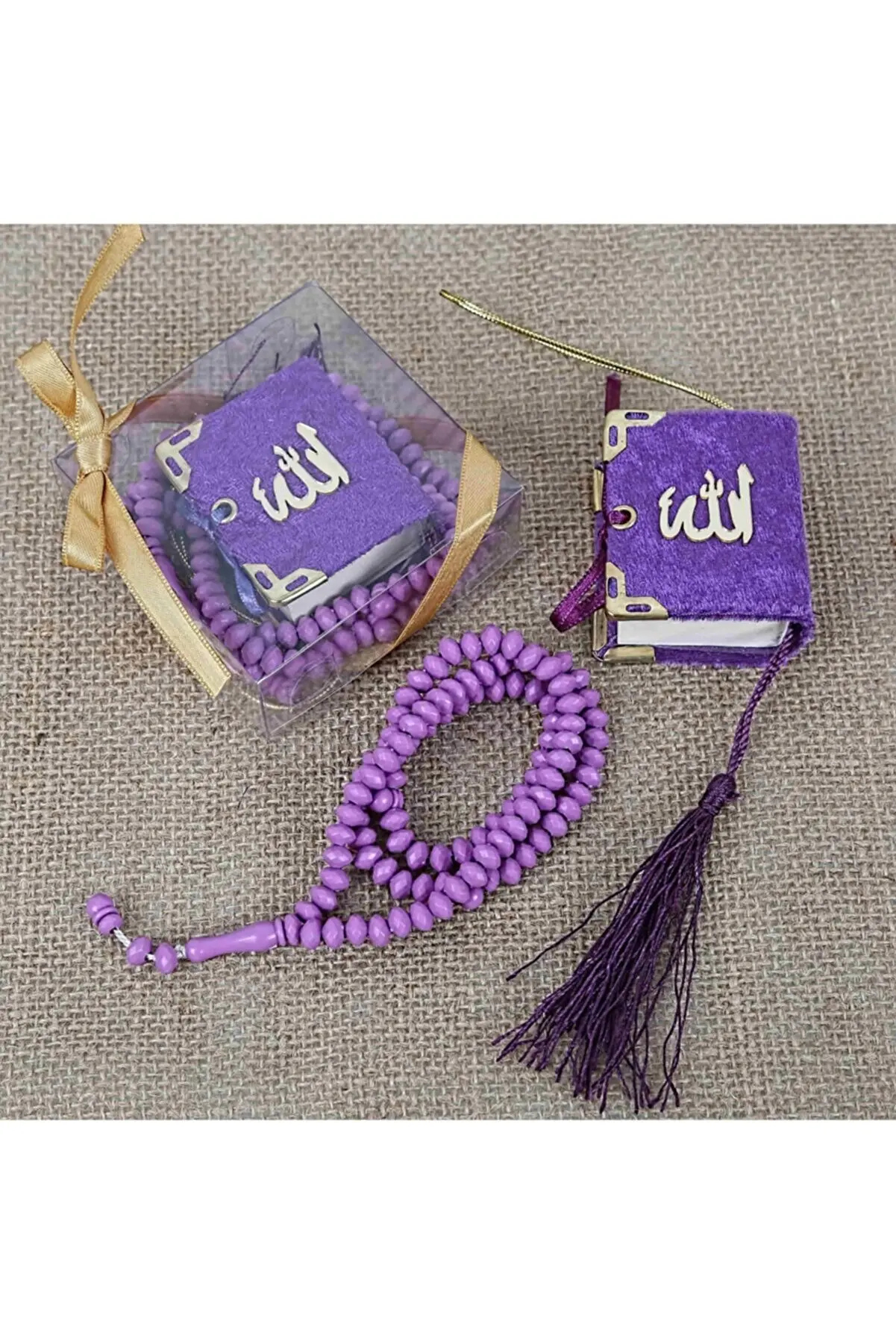 Mini Quran Set 5-10-20 Pcs Koran Scented Rosary Wholesale Mawlid Gift Miniature Box Islamic Muslim Holy Book Fragrant Tasbih