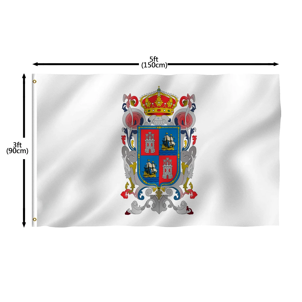 Flagnshow-banderas de Campeche de México, 100% poliéster