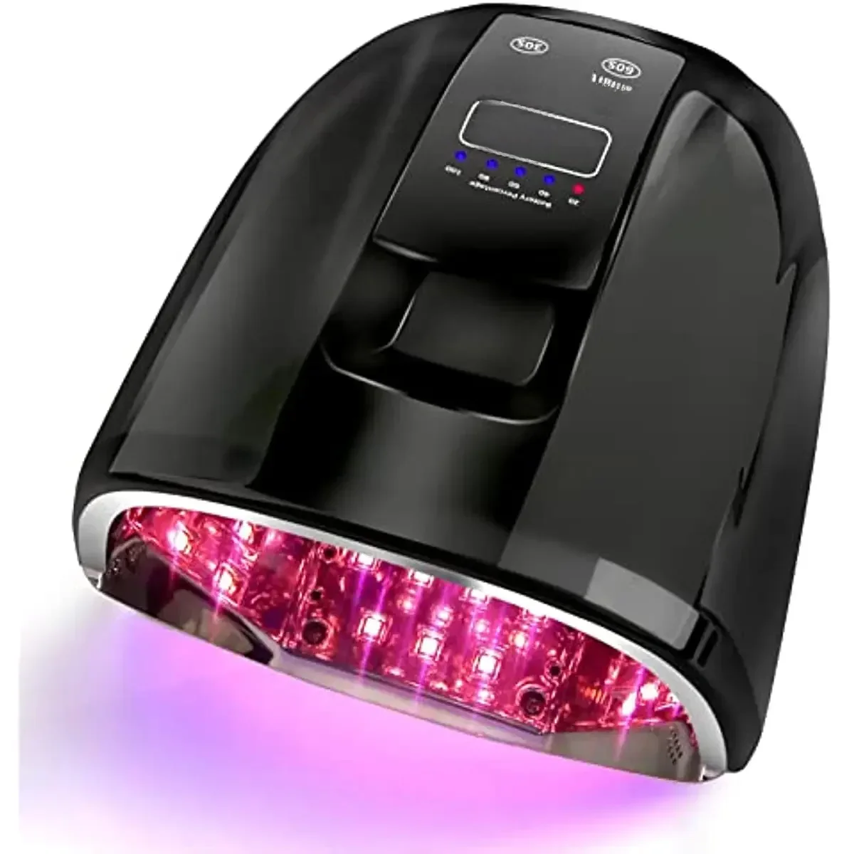 90W oplaadbare nagellamp met spiegelbodem Draadloos LED-licht voor acrylnagels manicuremachine Draadloze nagel UV LED-lamp - afbeelding 2