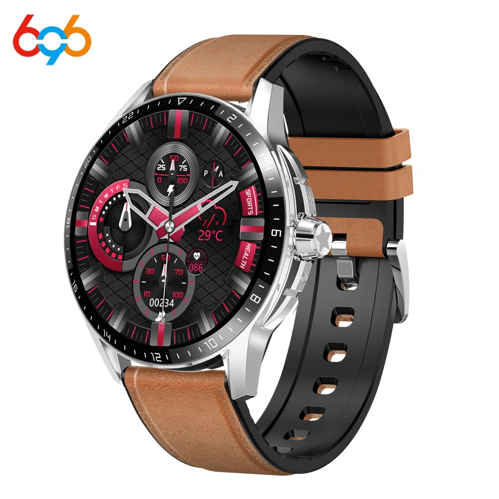 696 BT Call Smart Watch Men Smartwatch ECG Blood Pressure Oxygen Heartrate Message Notification GT4 Pro Sports Waterproof