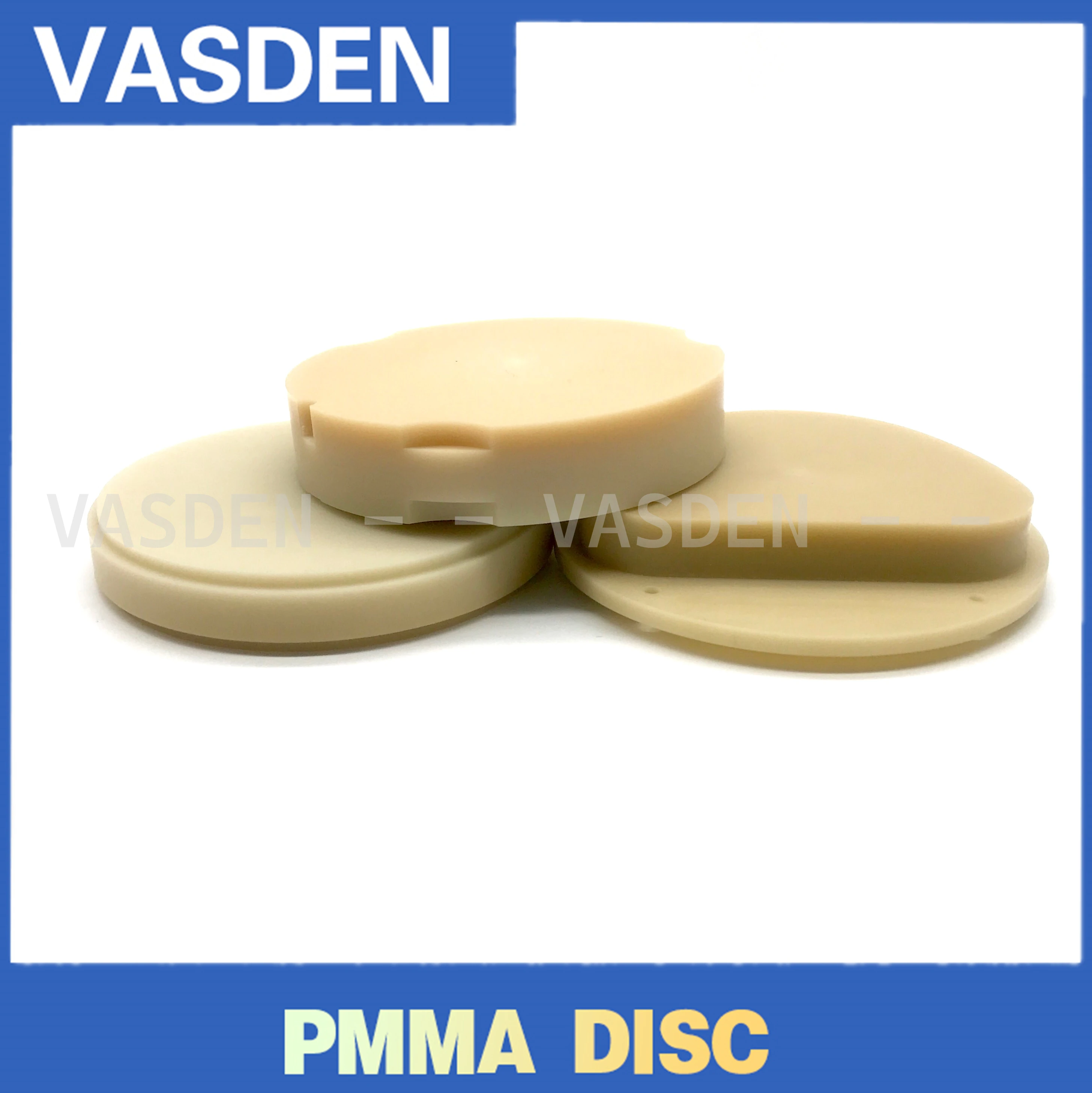 Blocos de PMMA multicamadas VASDEN, disco de PMMA, disco de trituração, dental, Cadcam, 98mm, mais camadas, 16 cores, 98mm