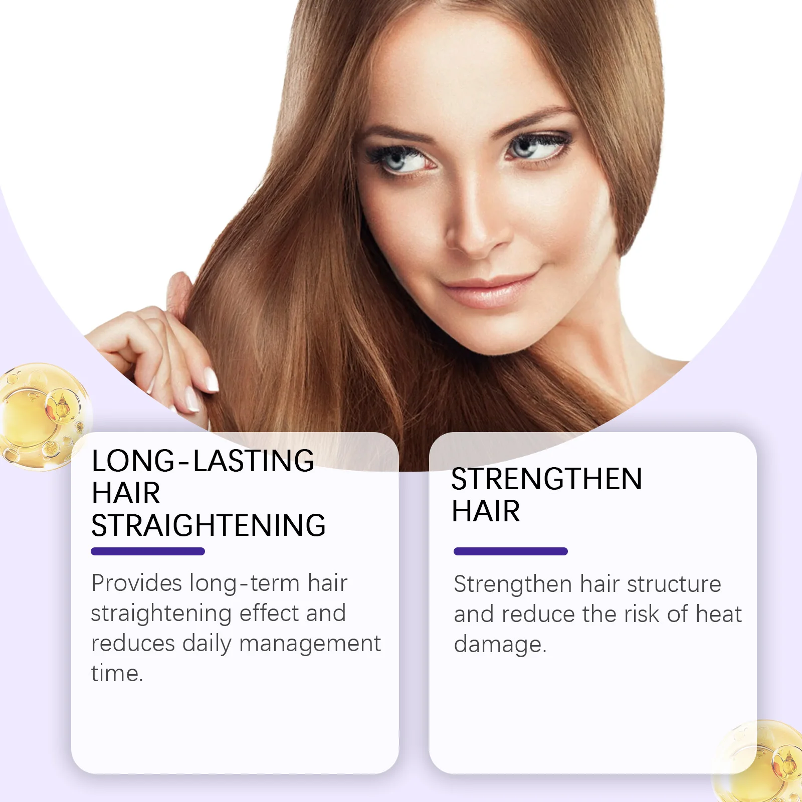 Protein Hair Straightening Cream with Silk Shine Technology Smooth Frizz Hair Intensive Dry Damaged Repair Keratin Hair Treatment Hydrating Hair Mask view 6