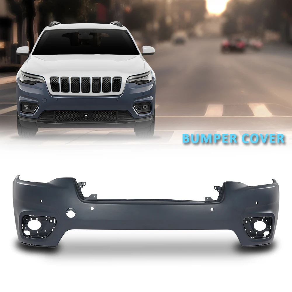 

Передняя верхняя крышка бампера, черная, подходит для Jeep Cherokee New 2019–2022 гг. 68406536Ad, Ch1014141 Черный Прочный Прочный Автомобиль
