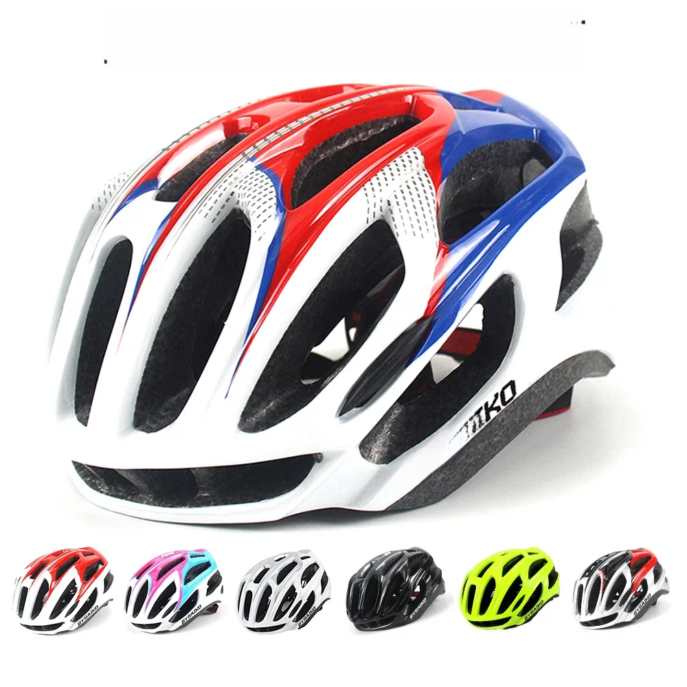 AliExpress UK BYSAIKO Mountain Road Bike Helmet Men Women Adult Integrally-molded Ultralight White Cycling Riding Safety Cap Racing Speed MTB Bicycle