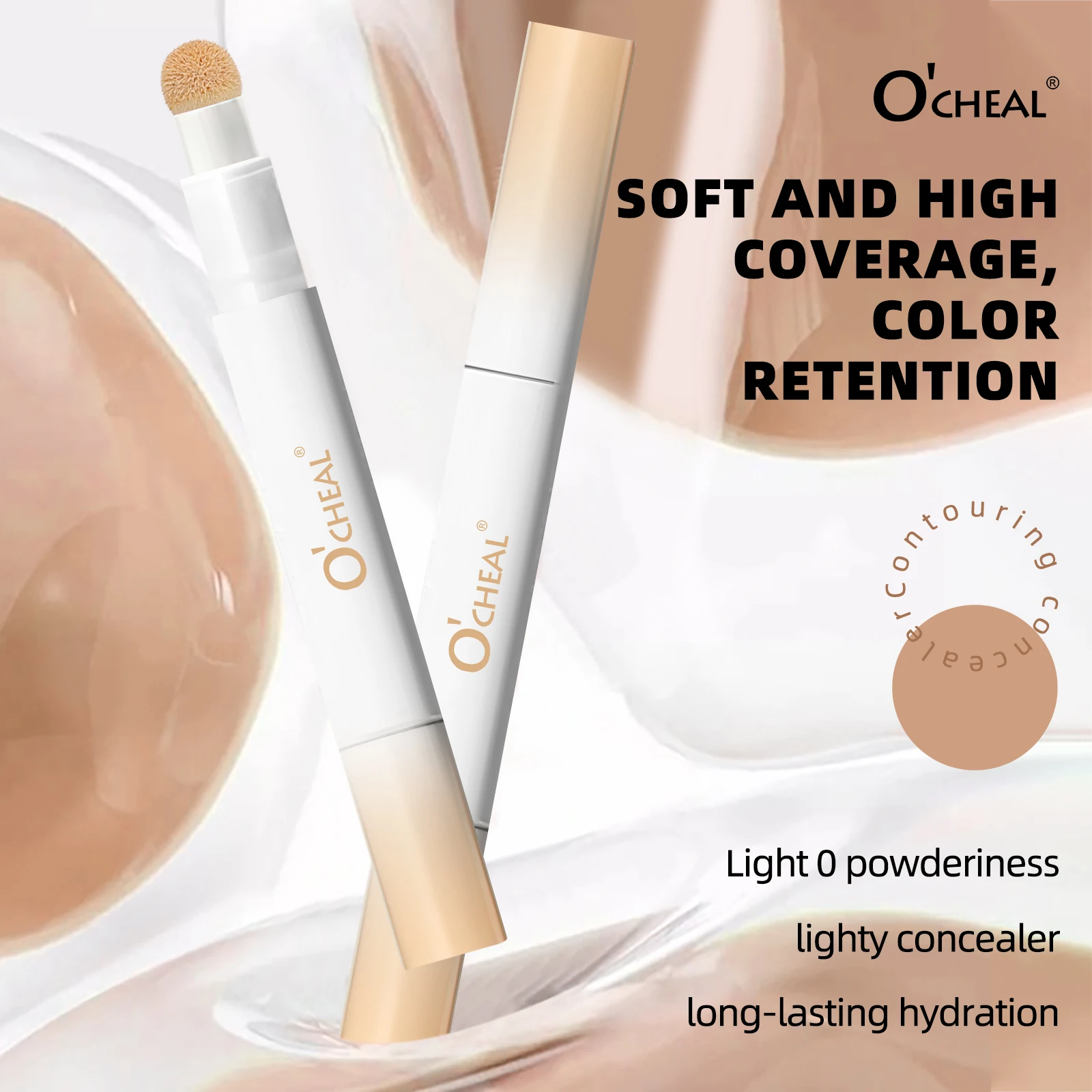 Ocheal 3 Color Face Foundation Concealer Pen Long Lasting Waterproof Corrector Contour Concealers Stick Cosmetic Makeup