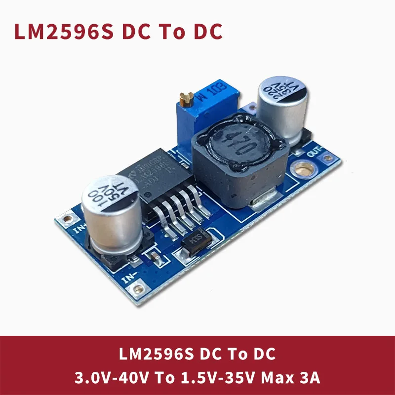 

1/5 Pcs Adjustable Buck Converter LM2596S Buck Converter DC to DC Converter High Efficiency Vol.5-35V