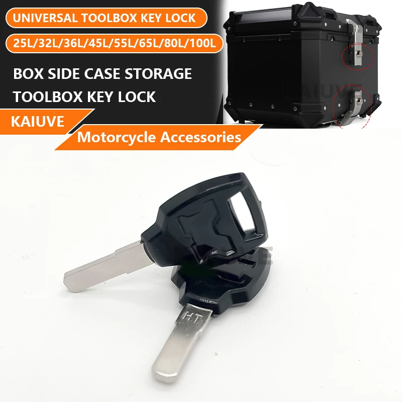 Universal  Motorcycle Luggage Trunk Top 38L Box Side Case Storage Toolbox Key Lock Replacement Motorcycle Accessories