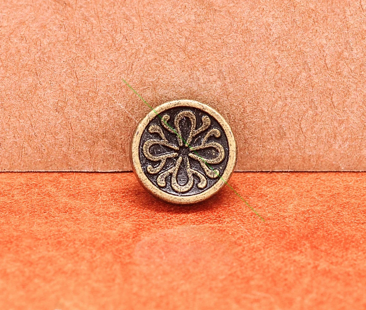 10MM 50szt Bohemian Flower Rivet Studs Tacks Conchos Leather Crafts Decoration — zdjęcie 2