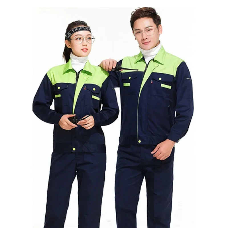 Plus Size men women overalls Autumn polyester long-sleeved workshop welding and polishing machinery car repair Work clothes