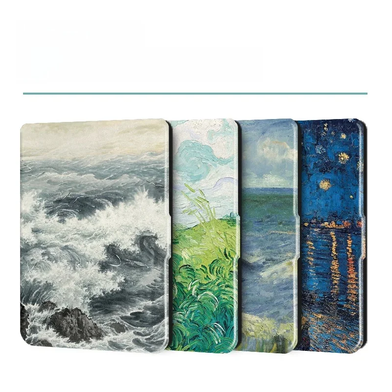 Do Kobo Clara Color BW Pokrowiec ochronny 6-calowy z funkcją automatycznego uśpienia i budzenia Etui na e-book z malowanymi wzorami — zdjęcie produktu 7